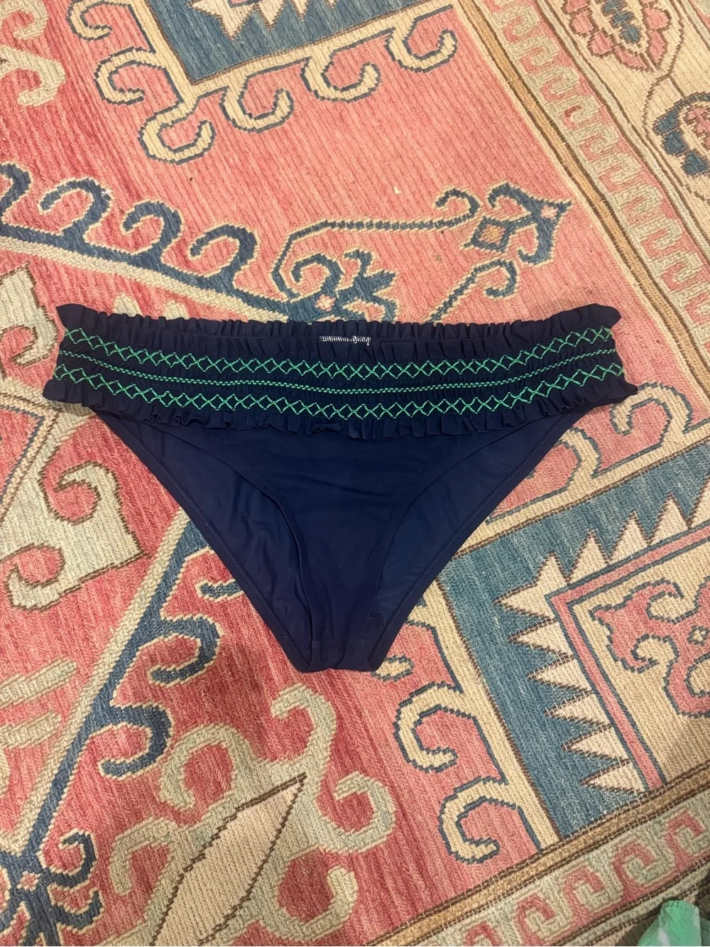 Tory Burch Navy/Green Costa bikini